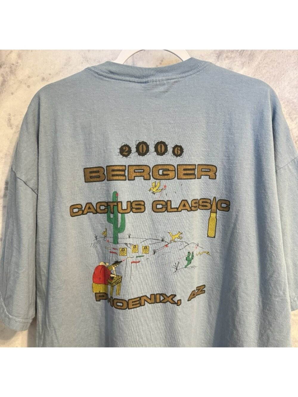 Vintage Berger Cactus Classic Shooting Competition T Shirt Mens 2XL XXL